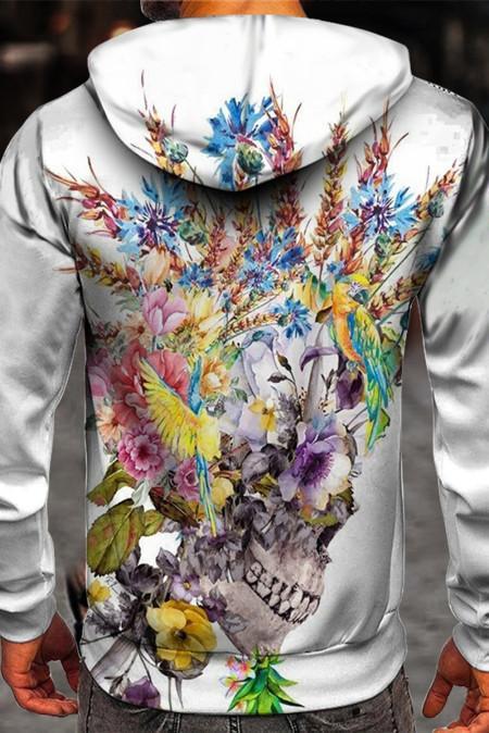 Loose Fit Printed Hoodie