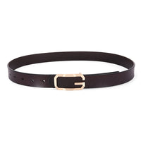 Belt Genuine Leather Simple Smooth Buckle