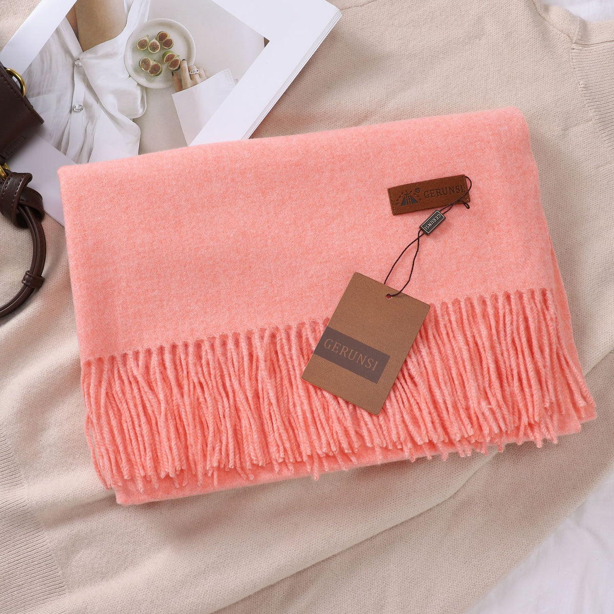 Solid Color Faux Cashmere Women's Scarf