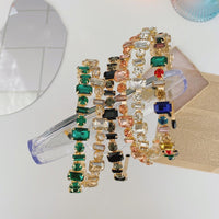 Golden Headband With Diamonds And Diamonds Headband