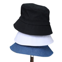 Foreign Trade Japanese Cotton Denim Fisherman Hat Hat Basin Hat Printing Logo Bucket Hat Less Batch Custom Logo