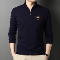 Stand-up Collar Long-sleeved T-shirts