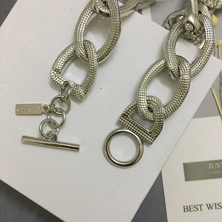 Full diamond chain necklace