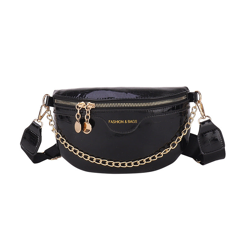 Shiny Chest Bag WesternWide Shoulder Strap Shoulder Bag