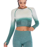 Gradient navel sportswear