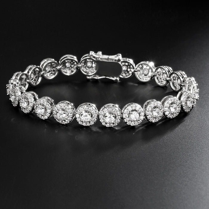 Light Luxury Full Inlaid AAA Zircon Bracelet