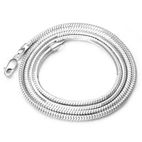 Sterling Silver Plated platinum necklace chain