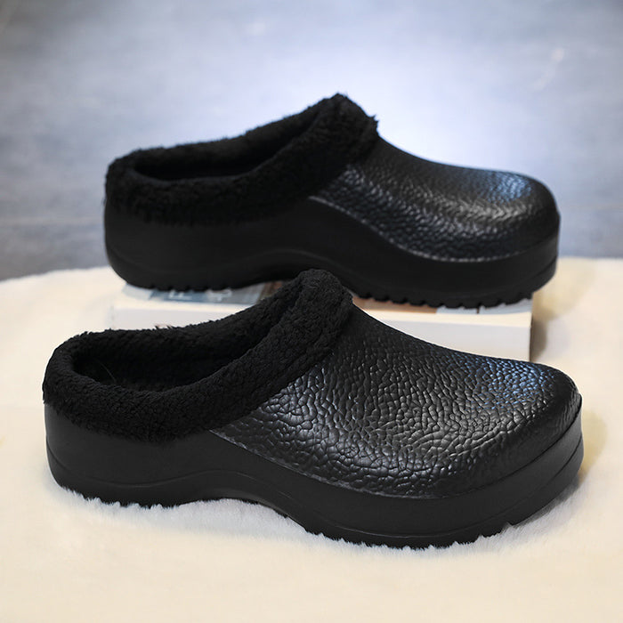 Fleece-Lined Sports Slippers