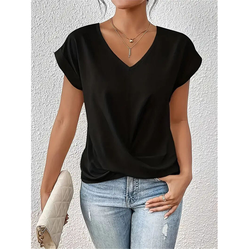 Comfy Casual V Neck Blouses