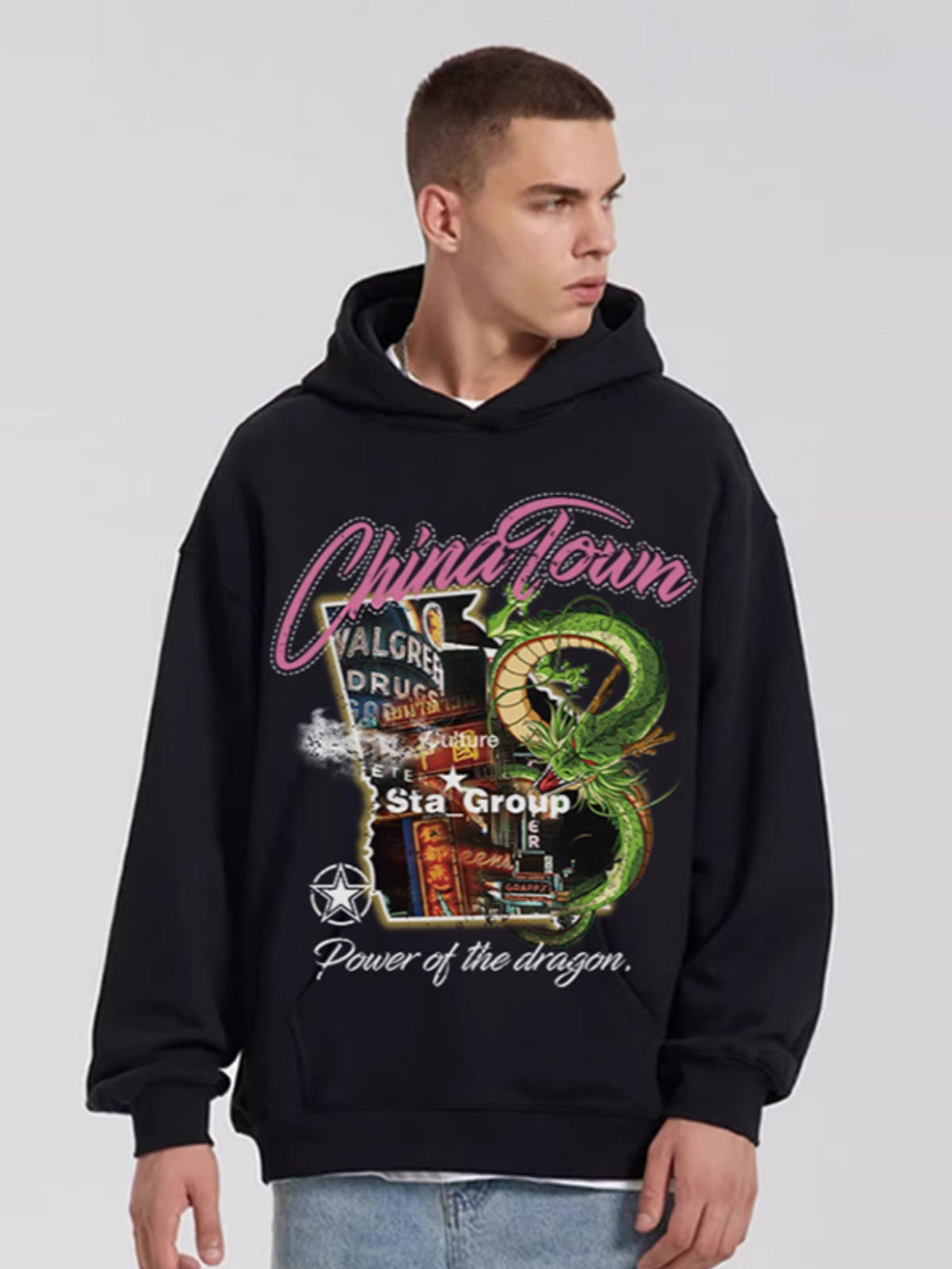 Fleece Hoodie Loose And Warm