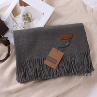 Solid Color Faux Cashmere Women's Scarf