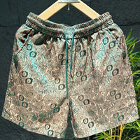 Flower Fashion Ice Silk Shorts