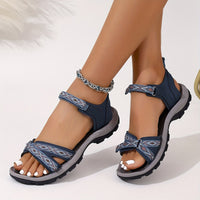 Adjustable-strap Two-tone Sports Sandals