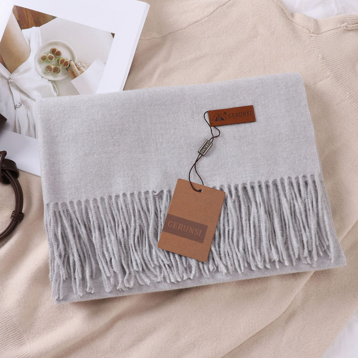 Solid Color Faux Cashmere Women's Scarf