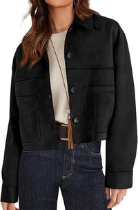 Faux Suede Short Jacket