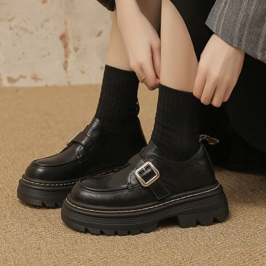 New Chunky-sole Retro Loafer Boots