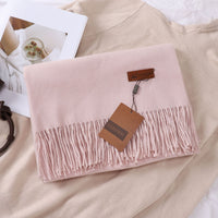 Solid Color Faux Cashmere Women's Scarf