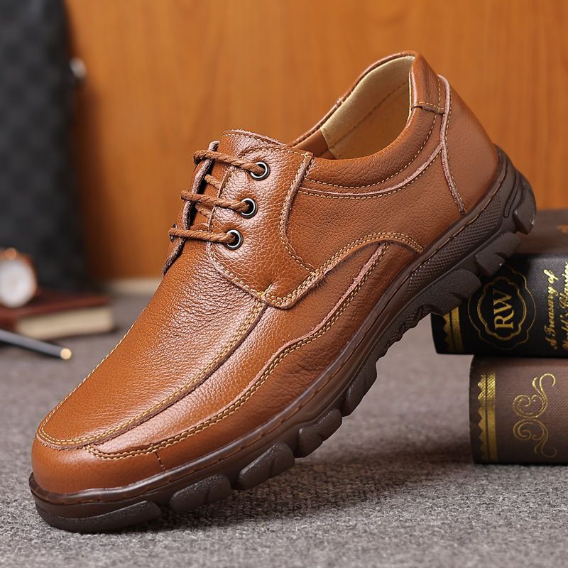 Leather Shoes with Tendon Sole