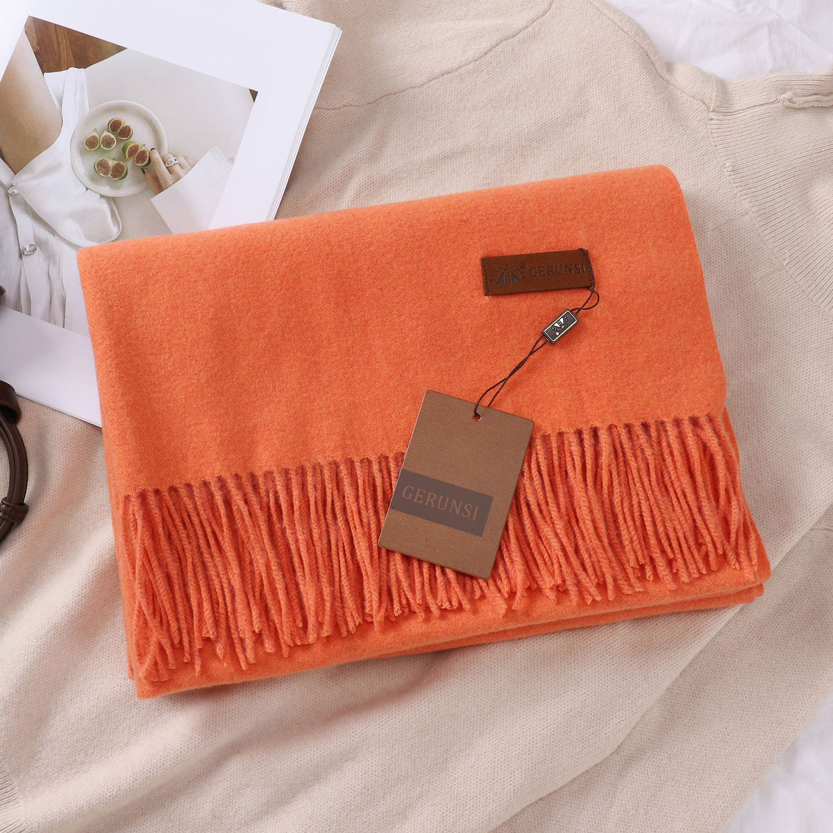 Solid Color Faux Cashmere Women's Scarf