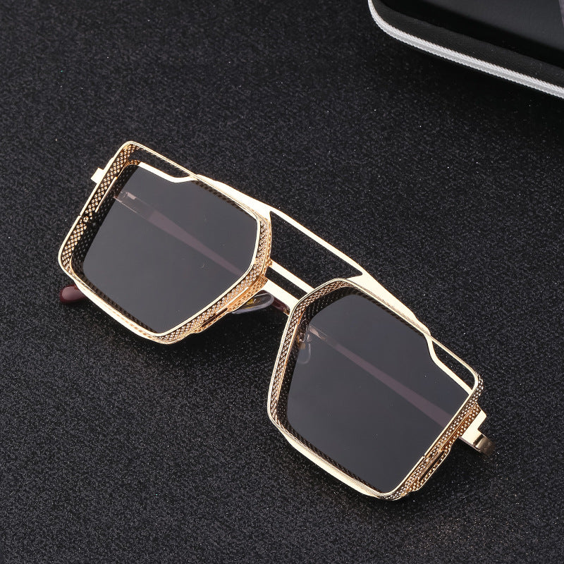 Vintage Steampunk Sunglasses Metal Hollow-out