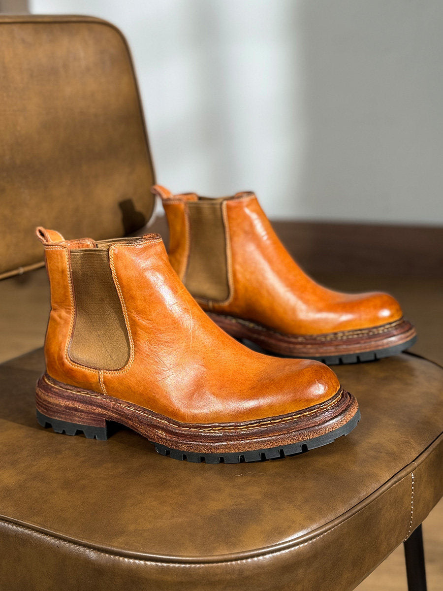 Vintage Leather Business Boots