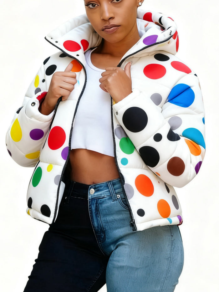 Cute Short Warm Coats - Colorful Parkas