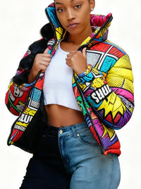 Cute Short Warm Coats - Colorful Parkas