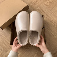 Non-Slip Thick-Soled Cotton Slippers