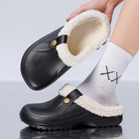 Men’s Fleece-Lined Home Slippers