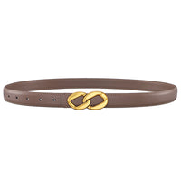 Women's Retro Smooth Buckle Cowhide Belt