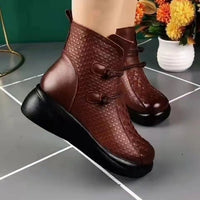 Round-toe Soft-soled Fleece-lined Warm Boots