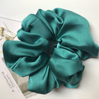 Oversized Smooth Satin Large Intestine Circle Hair Tie