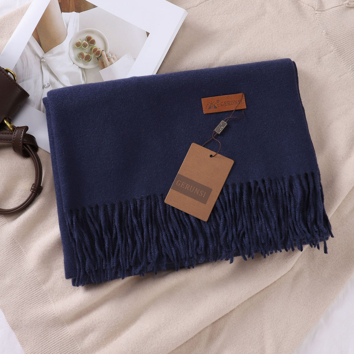 Solid Color Faux Cashmere Women's Scarf