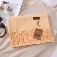 Solid Color Faux Cashmere Women's Scarf