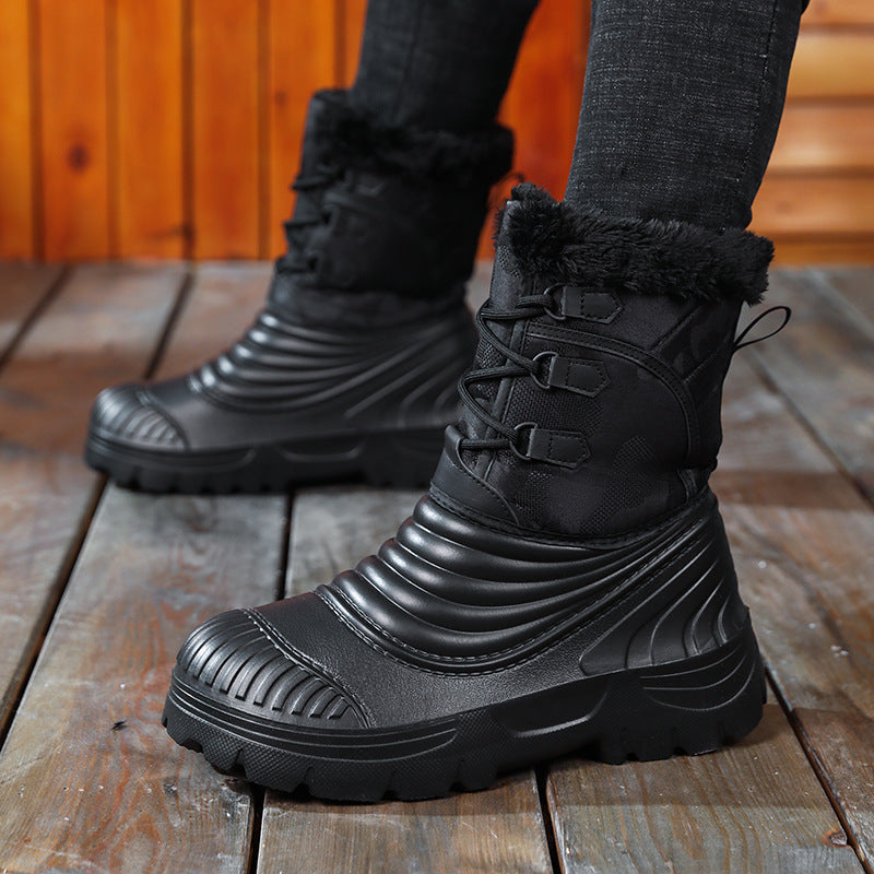 Plus-Size Fleece-Lined Snow Boots