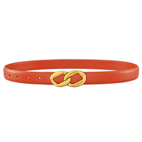 Women's Retro Smooth Buckle Cowhide Belt