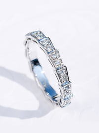 Fine Snake Ring Micro-inlaid Full Diamond Shape