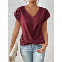 Comfy Casual V Neck Blouses