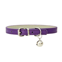 Japanese Style Bell PU Leather Leash Pet Dog Collar