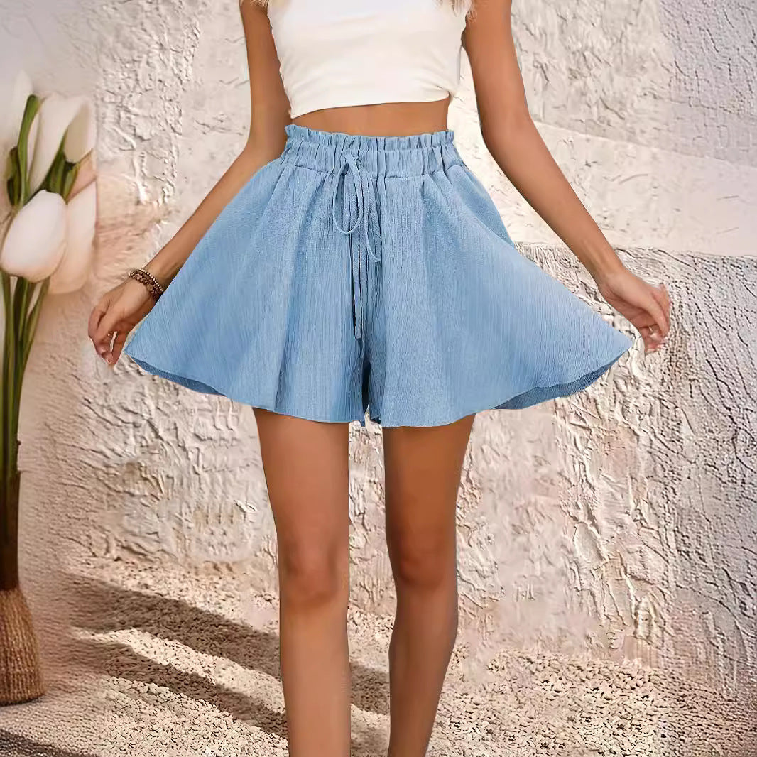 Summer Solid Color Shorts Pantskirt