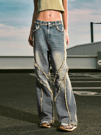 Retro Fit Jeans - High-Waist Denim