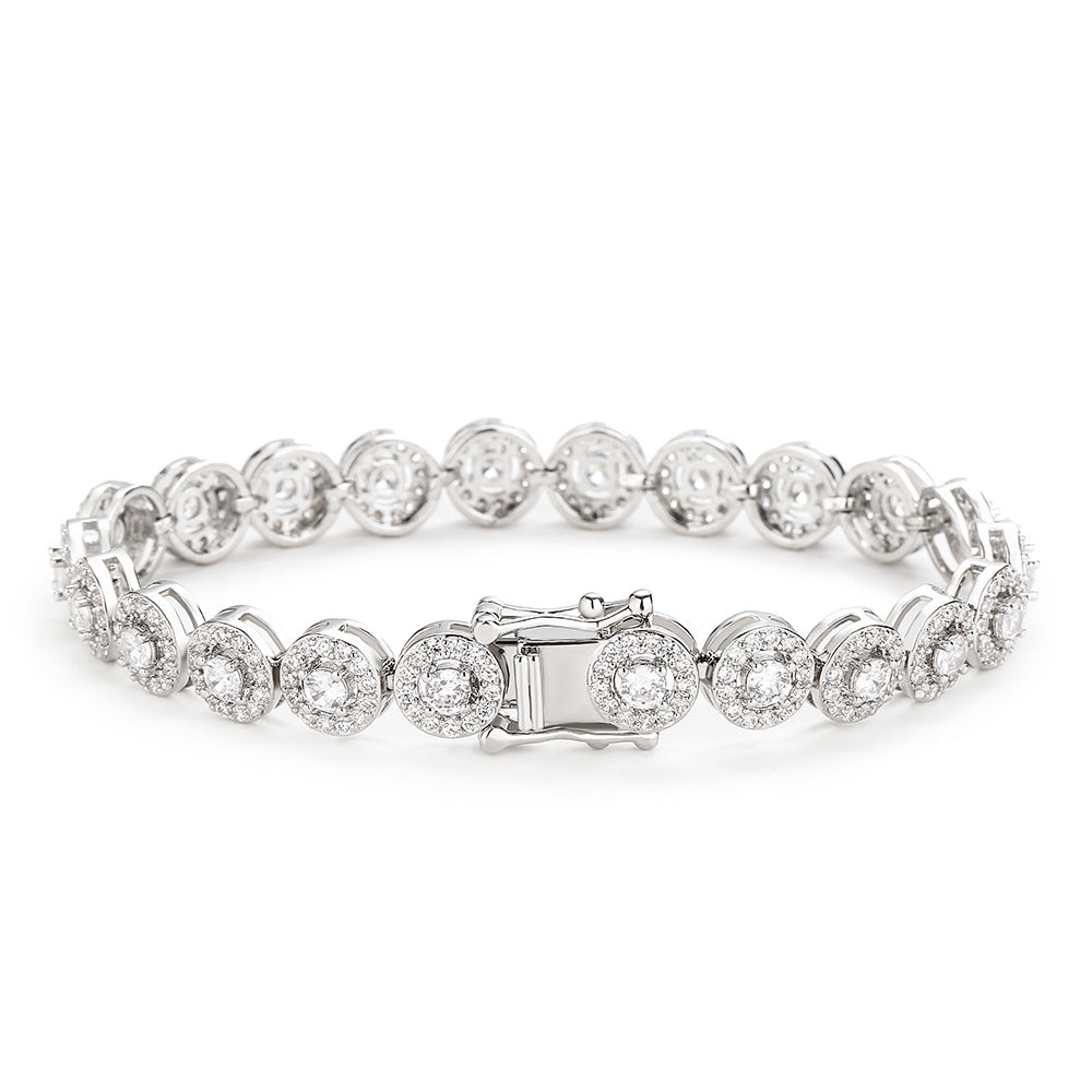 Light Luxury Full Inlaid AAA Zircon Bracelet