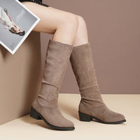 Chunky-Heel Over-the-Knee Boots