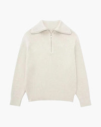 DV Striped Zip-up Sweater