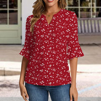 Trendy Ruffle Chiffon Blouses