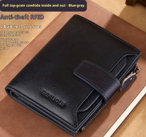 Large-Capacity Multifunctional Zipper Wallet