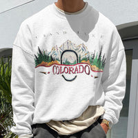 European & American Style Print Sweatshirt