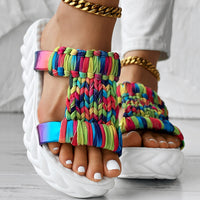 Braided Knit Hollow Open Toe Sandals