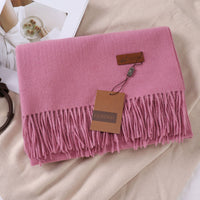 Solid Color Faux Cashmere Women's Scarf