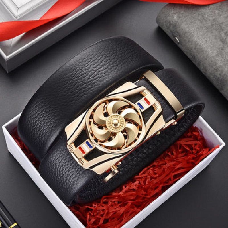 Good Luck Coming Leather Belt [Comfortable Click Belt]